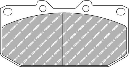 Přední brzdová destička Ferodo Racing DS2500 FCP986H NISSAN 200SX S14 300 ZX Z32 Skyline SUBARU Impreza Impreza I GC SW GF II GD GG 