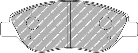 Přední brzdová destička Ferodo Racing DS3.12 FCP1468G ALFA ROMEO MITO 955 MiTo 955 FIAT Bravo II 198 STILO 192 LANCIA DELTA III 844 