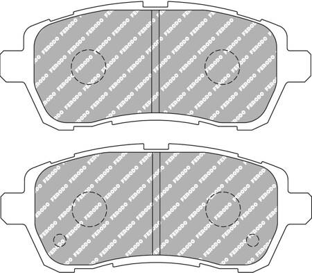 Přední brzdová destička Ferodo Racing DS3.12 FCP4426G FORD Fiesta 6 Van MAZDA 2 SUZUKI Swift IV V 