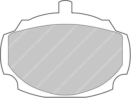 Přední brzdová destička Ferodo Racing DS3.12 FCP823G HUMBER Sceptre MG B SINGER Gazelle Vogue SUNBEAM Rapier Venezia