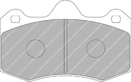 Přední brzdová destička Ferodo Racing DS3.12 FRP3083G LOTUS Evora EXIGE MCLAREN 570 GT S 650 LT MP4 RENAULT Clio II SEAT Ibiza IV 6L1,