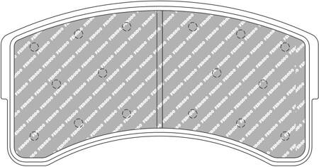 Přední brzdová destička Ferodo Racing DS3.12 FRP3168GB LAMBORGHINI Huracan