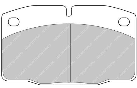 Přední brzdová destička Ferodo Racing DS3000 FCP173R DAEWOO Nexia OPEL Ascona B C ASCONA B CORSA A Kadett D E Manta Omega A Rekord Vectra VAUXHALL Astra Astramax ASTRAVAN Belmont Carlton CARLTON Mk III V87 Estate Cavalier Nova NOVA Hatchback S83 