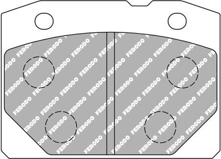 Přední brzdová destička Ferodo Racing DS3000 FCP96R LADA 1200 1300 1500 1600 Nova Riva Toscana,