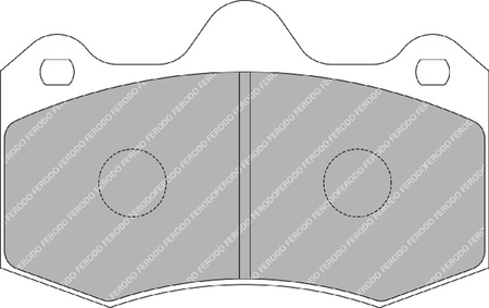 Přední brzdová destička Ferodo Racing DS3000 FRP3083R LOTUS Evora EXIGE MCLAREN 570 GT S 650 LT MP4 RENAULT Clio II SEAT Ibiza IV 6L1,