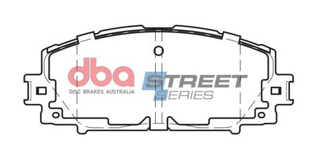 Přední brzdové destičky DBA Brake Pads Street Series Ceramic - DB1785SS DAIHATSU Charade TOYOTA Yaris XP90 KSP90 JT