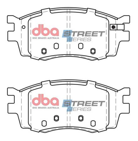 Přední brzdové destičky DBA Brake Pads Street Series Ceramic - DB1787SS HYUNDAI Accent i-20 PB KIA Rio JB