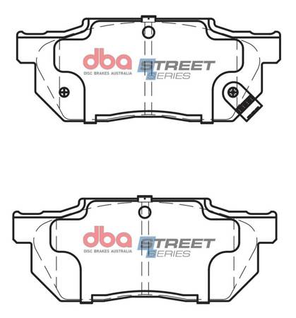 Přední brzdové destičky DBA Brake Pads Street Series Ceramic - DB300SS HONDA Civic 4th Gen EC 5th EG3 Integra Not UK AV DA2 Prelude AB