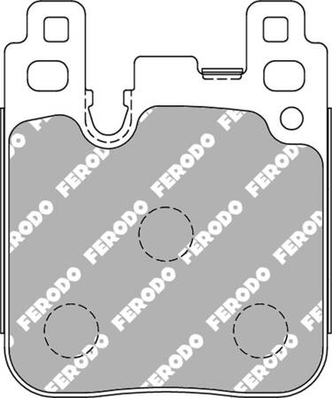 Zadní brzdová destička Ferodo Racing DS1.11 FCP4663W BMW 1 F20 F21 2 Coupe F22 F87 3 F30 F35 F80 F30,F80 Gran Turismo F34 Touring F31 4 Convertible F33 F83 F32 F82 F36,