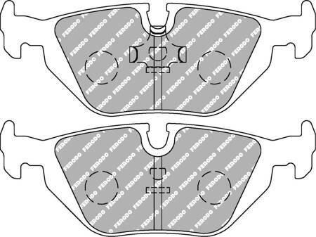 Zadní brzdová destička Ferodo Racing DS1.11 FCP850W BMW 3 E36 Compact 5 E39 Touring Z1 Z3 Z3 Coupe Roadster CITROEN Evasion Synergie FIAT Scudo Ulysse LANCIA Zeta PEUGEOT 806,