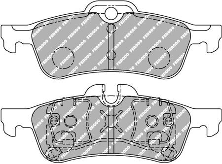 Zadní brzdová destička Ferodo Racing DS2500 FCP1676H MINI R50 R50,R53 R52 R53 R56 