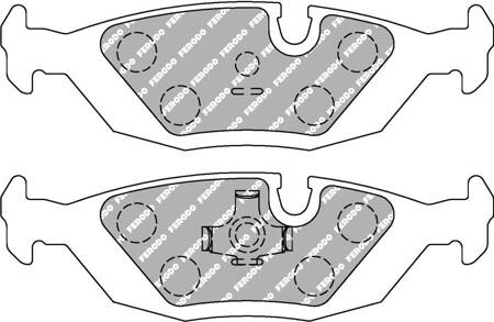 Zadní brzdová destička Ferodo Racing DS2500 FCP296H BMW 3 E30 Convertible Touring 5 E28 6 E24 7 E23,