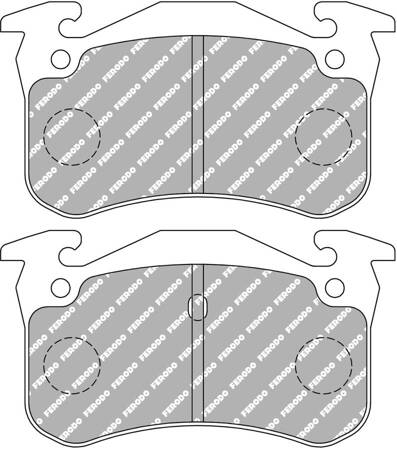 Zadní brzdová destička Ferodo Racing DS2500 FCP558H CITROEN Saxo Xsara ZX ZX N2 PEUGEOT 106 205 206 306 306 7B N3 N5 307 309 RENAULT 11 19 5 Super 9 Clio Clio II Megane SUPER B/C40 