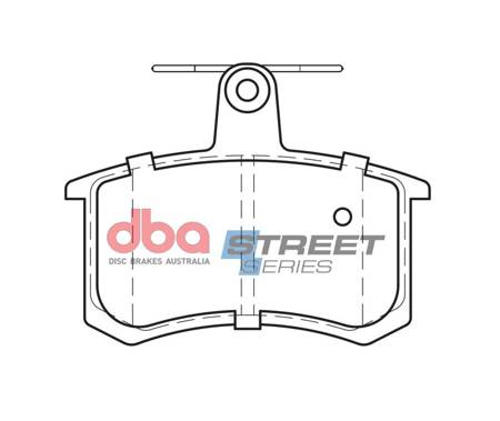 Zadní brzdové destičky DBA Brake Pads Street Series Ceramic - DB222SS ALFA ROMEO 164 33 AUDI 100 Avant quattro 200 80 90 A4 B5 A6 C4 A8 D2 Cabriolet Coupe S2 B3 S4 MB RR WR FIAT Croma LANCIA Dedra Thema Trevi