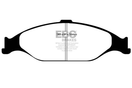 DP41242R - Sada brzdových destiček Série YELLOWSTUFF EBC Brakes