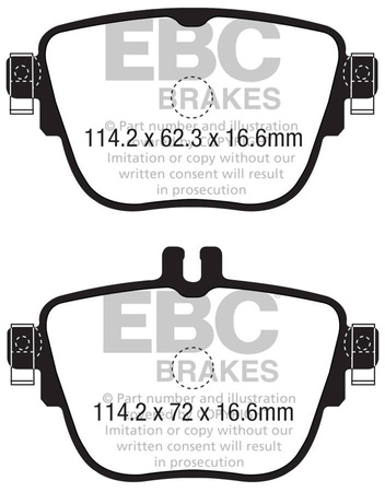 DPX2337 - Sada brzdových destiček Série ULTIMAX2 EBC Brakes