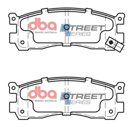 Zadní brzdové destičky DBA Brake Pads Street Series Ceramic - DB1222SS MAZDA 929 HC HV Bongo Friendee MPV Xedos 9