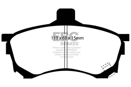 DP1039 - Sada brzdových destiček Série ULTIMAX2 EBC Brakes