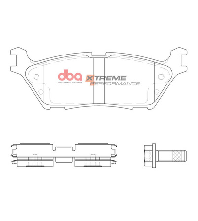 Přední brzdové destičky DBA Brake Pads Xtreme Performance - DB15123XP FORD F-150
