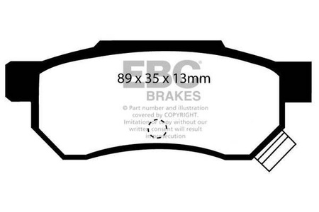 DP3642/2C - Sada brzdových destiček Série REDSTUFF EBC Brakes