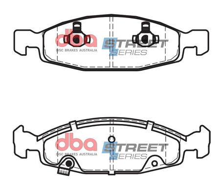 Přední brzdové destičky DBA Brake Pads Street Series Ceramic - DB1715SS JEEP Grand Cherokee