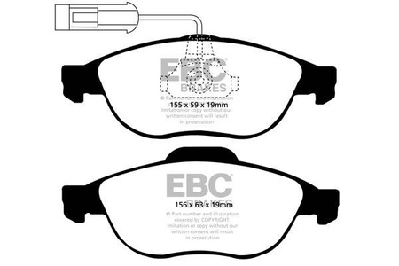 DP1153 - Sada brzdových destiček Série ULTIMAX2 EBC Brakes