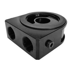 Podstavec olejového filtru s termostatem a prostorem pro čidlo