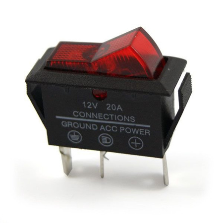 Vypínač ON / OFF s LED 12V 20A