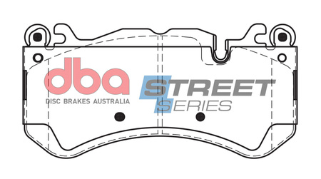 Přední brzdové destičky DBA Brake Pads Street Series Ceramic - DB15033SS MASERATI Quattroporte M156 MERCEDES-BENZ AMG GT 4 Door Coupe 43 4Matic 53 63 S C Roadster R C-Class W204 C63 W205 Cabriolet A205 C204 C205 Estate S204 S205 CL-Class C216 CL500 CL600