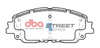 Přední brzdové destičky DBA Brake Pads Street Series Ceramic - DB2449SS LEXUS UX250h TOYOTA Camry Rav 4