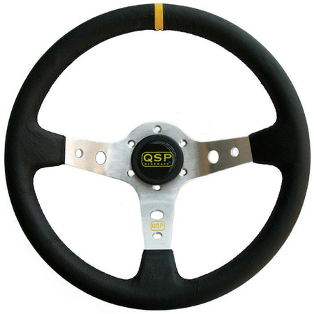 Kožený volant QSP 3ramenný 350mm / 90mm