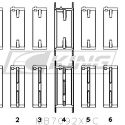 Obal hlavního ložiska King NISSAN RB26DETT - MB7092XPC STDX