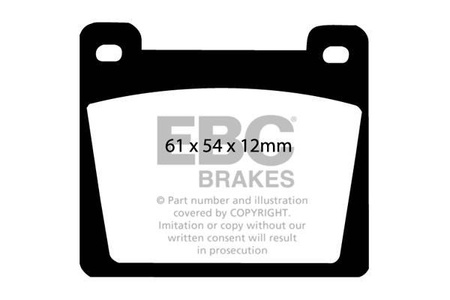 DP142 - Sada brzdových destiček Série ULTIMAX2 EBC Brakes