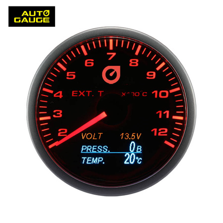 Ukazatel teploty výfukových plynů EGT Auto Gauge 4 IN 1 60mm
