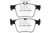 DPX2173 - Sada brzdových destiček Série ULTIMAX2 EBC Brakes