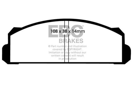 DP144 - Sada brzdových destiček Série ULTIMAX2 EBC Brakes