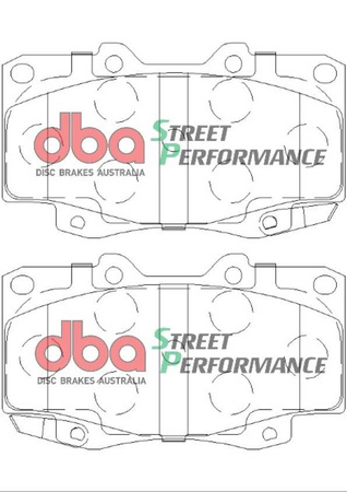 Přední brzdové destičky DBA Brake Pads Street Performance Hawk HB316x.670 - DB1739SP TOYOTA Aust NZ Malaysia and Philippines Fortuner Hi-Lux Double Cab KUN25 Extra Single AHT KUN26 MRO