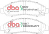 Přední brzdové destičky DBA Brake Pads Street Performance Hawk HB554x.643 - DB1468SP HOLDEN Aust NZ ISUZU D-MAX Rodeo