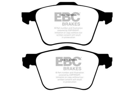 DP1914 - Sada brzdových destiček Série ULTIMAX2 EBC Brakes