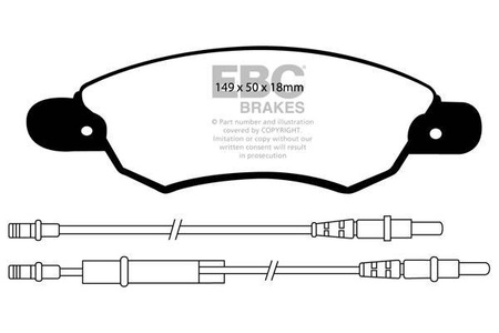DP1370 - Sada brzdových destiček Série ULTIMAX2 EBC Brakes