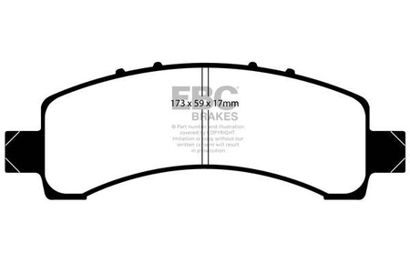 DP1667 - Sada brzdových destiček Série ULTIMAX2 EBC Brakes