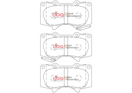 Přední brzdové destičky DBA Brake Pads Xtreme Performance ECE R90 certified - DB2380XP TOYOTA Fortuner AN150
