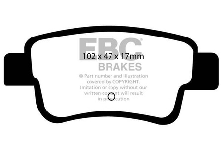 DP91599 - Sada brzdových destiček Série ORANGESTUFF EBC Brakes