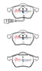 Přední brzdové destičky DBA Brake Pads Street Series Ceramic - DB1492SS AUDI 100 Avant quattro A4 B5 A6 C4 VOLKSWAGEN Passat B4 B5 Vento