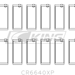 Obal ložiska ojnice King BMW M20, M50 2.0L, 2.5L, 2.7L - CR6640XP STDX