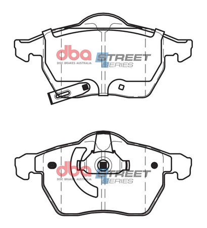 Přední DBA brzdové destičky Street Series Ceramic - DB1510SS