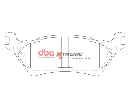 Přední brzdové destičky DBA Brake Pads Xtreme Performance - DB15122XP FORD F-150