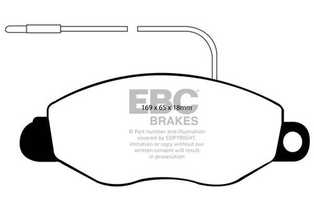 DP1529 - Sada brzdových destiček Série ULTIMAX2 EBC Brakes