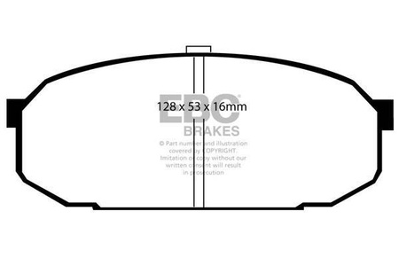 DP1103 - Sada brzdových destiček Série ULTIMAX2 EBC Brakes