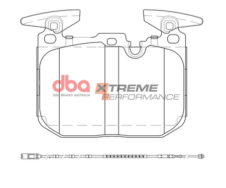 Přední brzdové destičky DBA Brake Pads Xtreme Performance - DB2299XP BMW 1 Series F20 M135 M140 F21 xDrive F20 F21 2 F22 Coupe 228 230 M235 M240 F23 Convertible F22 F23 3 F30 320 325 328 330 335 340 ActiveHybrid F31 F34 GT F30 F31 GT F34 4 F32 420 425